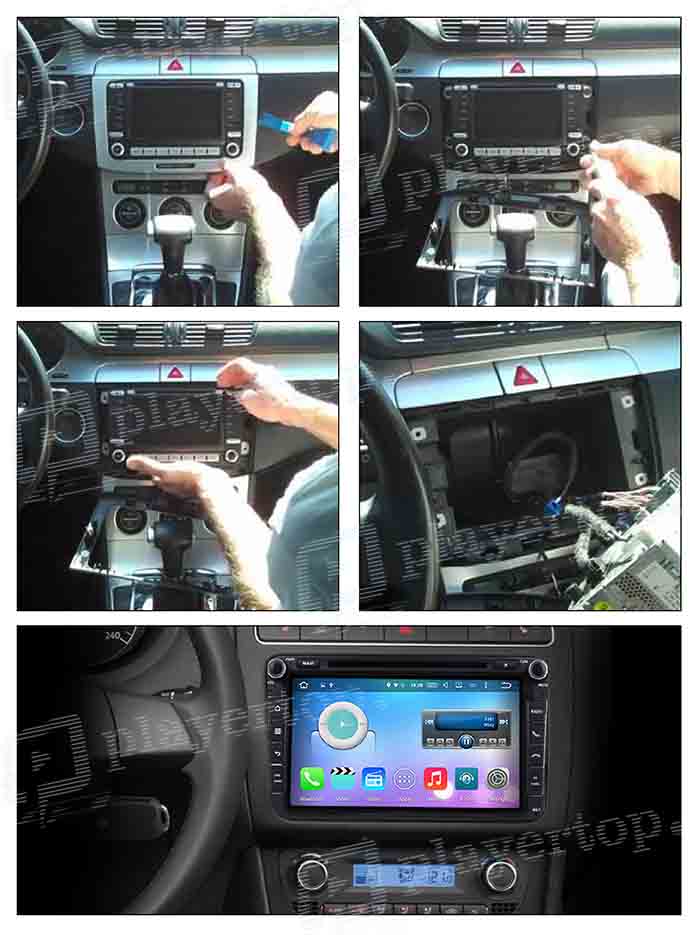 installation autoradio volkswagen eos 2006 2013